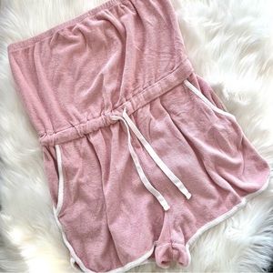 Gap Organic Cotton Terry Romper with pockets